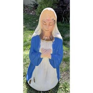 Vtg 1960’s 27” Empire Blow Mold Mother Mary Christmas Nativity For *PARTS ONLY